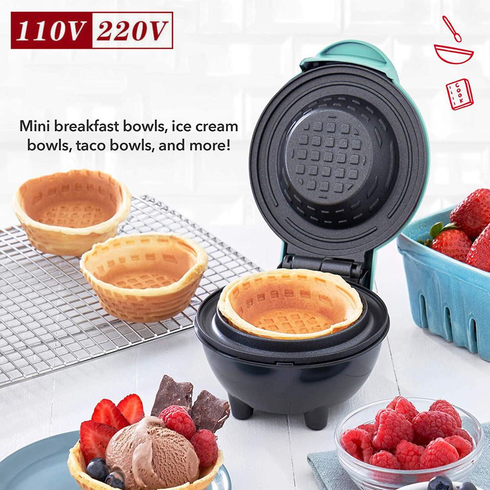 Mini Waffle Bowl Maker Electri - огляд і ціна Mini Waffle Maker Machine