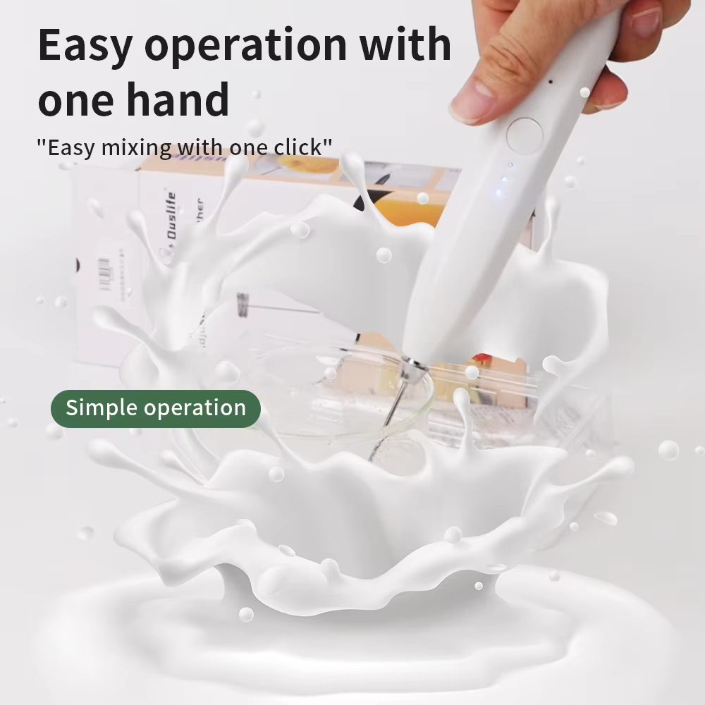 Electric Milk Frother, 3-Speed - огляд і ціна Electric Milk Frother Handheld