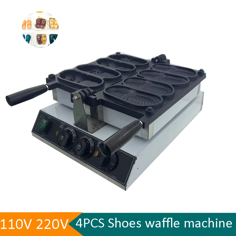 Commercial Slipper Shape Waffl - огляд і ціна Mini Waffle Maker Machine