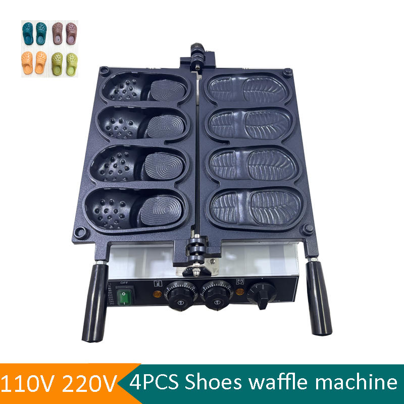 Commercial Slipper Shape Waffl - огляд і ціна Mini Waffle Maker Machine