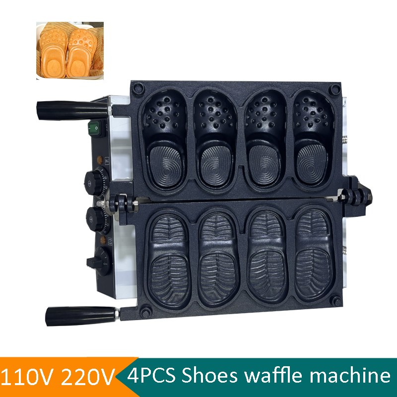 Commercial Slipper Shape Waffl - огляд і ціна Mini Waffle Maker Machine
